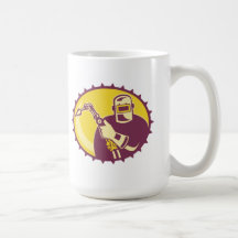 Welder Worker Welding Torch Retro Mug