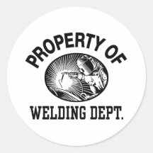 Welding Round Sticker