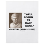 Well Begun Is Half Done (Artistotle) Quote Full Color Flyer