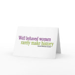 Well Behaved Women  Cards
