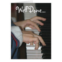 Well Done Piano Examination Card