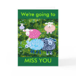We'll miss you greeting card