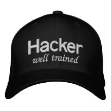 Well Trained Black Hat Hacker Embroidered Baseball Caps