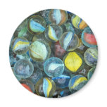 Well-used marbles magnet