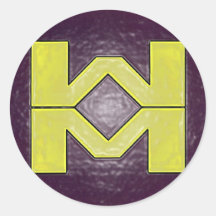 Wellness Man symbol stickers
