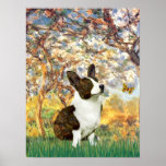 Welsh Corgi 5 Cardigan - Spring posters