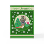 Welsh Corgi Old Fashioned Christmas cards