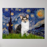 Welsh Corgi  Tri Colour -  Starry Night posters