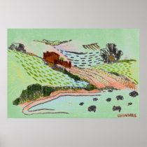 Welsh Countryside Poster