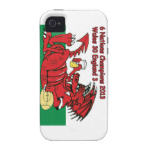 Welsh Dragon, 6 Nations Champions, Wales v England iPhone 4/4S Covers
