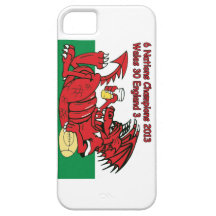 Welsh Dragon, 6 Nations Champions, Wales v England iPhone 5 Cover