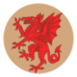 Welsh dragon brown - Customised stickers