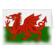 Welsh Dragon Card