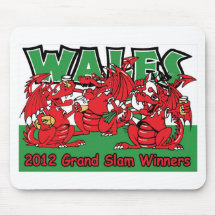 Welsh Dragon, Grand Slam Winners 2012 Mouse Pad