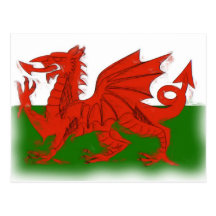 Welsh Dragon Postcard