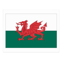Welsh Flag Postcards