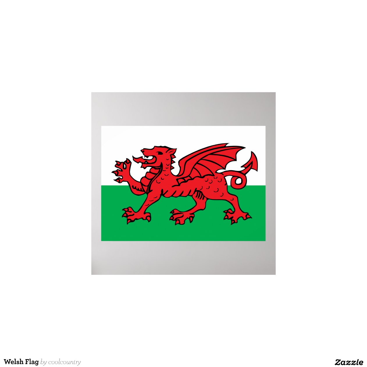 Welsh Flag Print | Zazzle
