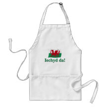 Welsh Iechyd da (Cheers!) Aprons