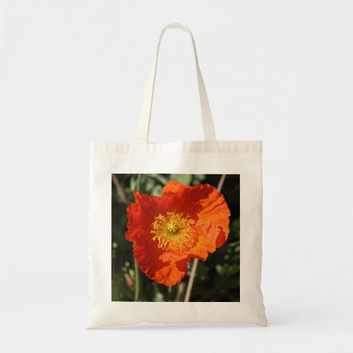 Welsh Poppy (Orange) Tote Bags