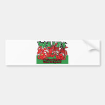 Welsh Six Nation Rugby Champions, W 30-3 E Bumper Stickers