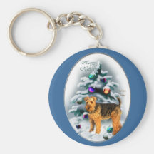Welsh Terrier Christmas Gifts Key Chain