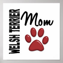 Welsh Terrier Mum Paw Print 2