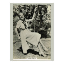 Wendy Barrie Postcard