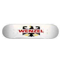 Wenzel Surname Custom Skateboard