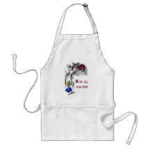 We're All Mad Here Aprons