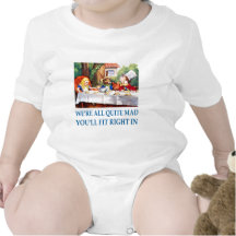 WE'RE ALL  QUITE MAD T-SHIRTS