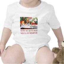 WE'RE ALL QUITE MAD, YOU'LL FIT RIGHT IN BABY BODYSUIT