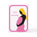 We're expecting! Pregnant Belly Silhouette cards