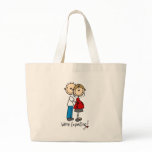 We're Expecting! Pregnant Stick Figure Bag