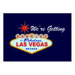 We're Getting Married in Fabulous Las Vegas Card business cards