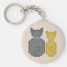 We're Ignoring You Kitties Keychain