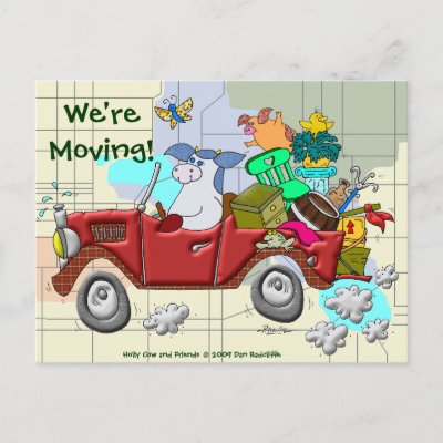 Moving Postcards on We Re Moving  Postcard   Zazzle Co Uk