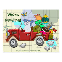 We're Moving! Postcard