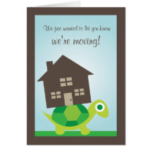 We're Moving - Turtle Mover Greeting Card