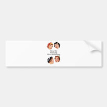 We're networking--NOT gossiping!! Bumper Sticker