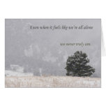 We're Never Alone card