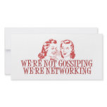 We're Not Gossiping Were Networking photo cards