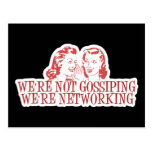 We're Not Gossiping Were Networking Postcards