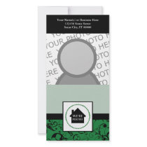 we're posted announcement : mod home photo card template