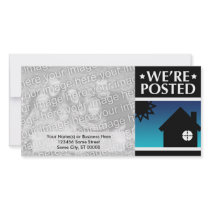we're posted announcement : pop home photo card template