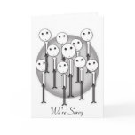 We're Sorry Apology Card - Customisable Text