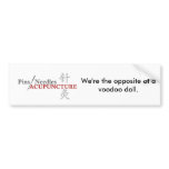 We're the opposite of a voodoo doll bumper stickers