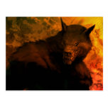 Werewolf bust Postcard