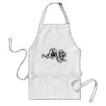 Werewolf Eating Baby aprons