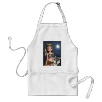 Werewolf girl aprons