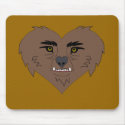 Werewolf Heart Face mousepads